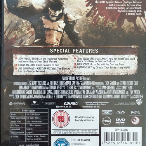 300 Special Edition 2 DVD set like new with Greek subtitles
