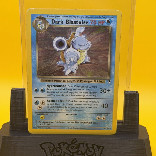 Dark Blastoise Holo Card used, Legendary Collection 4/110 LP