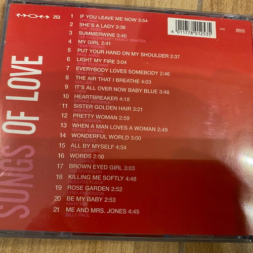 Cd Songs of Love new, authentic
