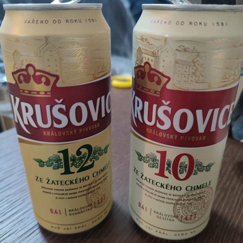 Empty drink cans from abroad