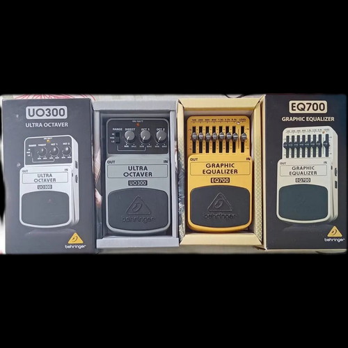 Behringer Ultra Octaver UO300 and Graphic Equalizer EQ700 pedals