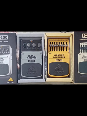 Behringer Ultra Octaver UO300 and Graphic Equalizer EQ700 pedals