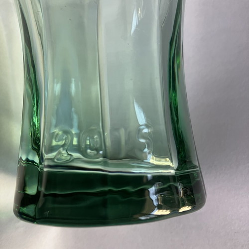Coca-Cola collectible glass, vintage bottle design 2015