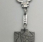 Silver Picasso keychain used