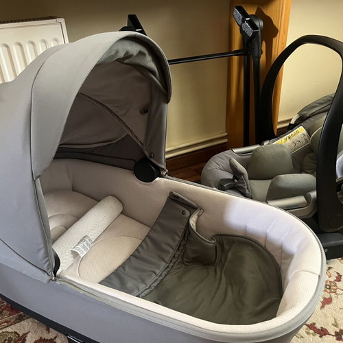 Inglesina Electa Baby Carrycot and Darwin Egg Car Seat like new