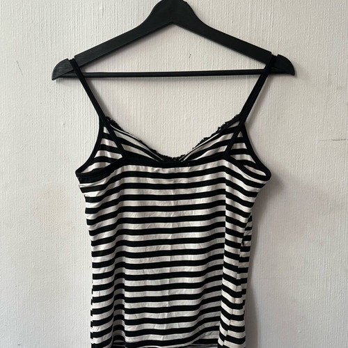 Y2K no camisole L-XL used, black and white