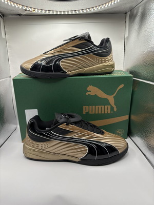Puma Goalgetter sneakers women's size 39 new black gold