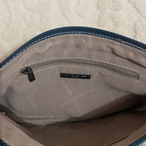 David Jones blue handbag used with inner pocket