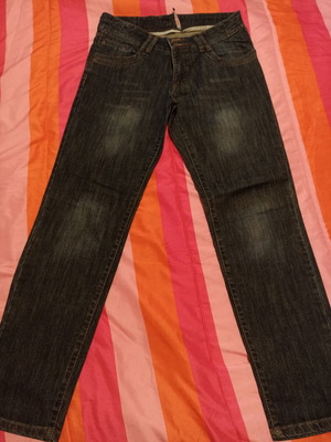 Raxevsky jeans small, like new, blue with embroidery and fades