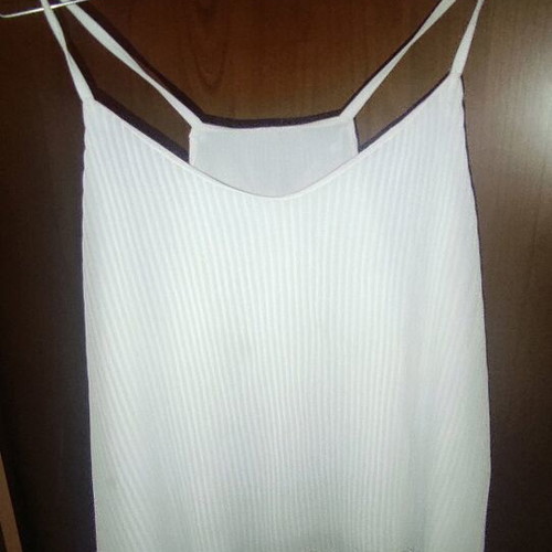 White blouse with blue Large like new