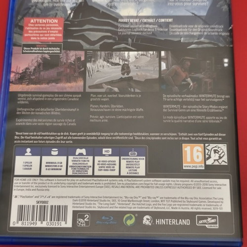The Long Dark PS4 game