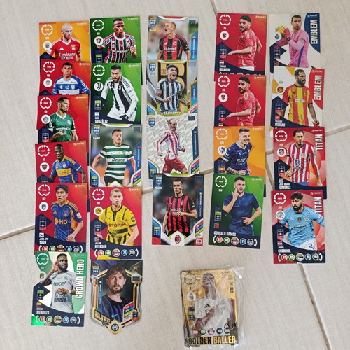 Panini FIFA 365 collectible cards like new with Golden Baller