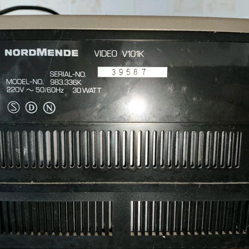 Nordmende VIDEO V101K VCR used, VHS recorder and player retro