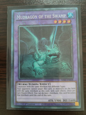 Yu-Gi-Oh Mudragon of the Swamp card like new, collectors rare