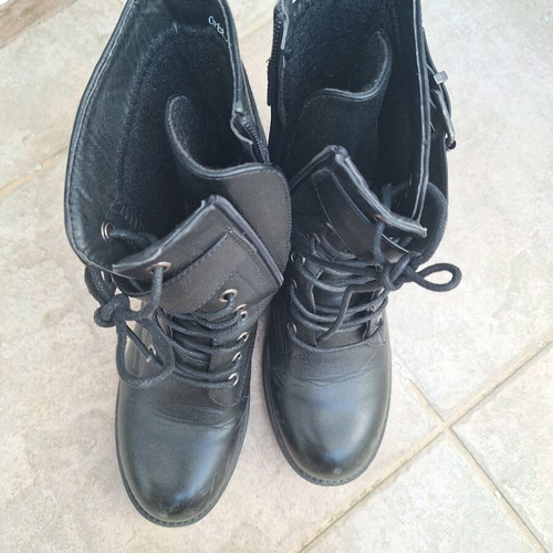 Black ankle boots size 37 used, very good condition