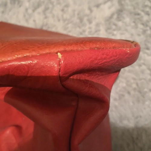 Women's backpack bag like new, red, versatile straps