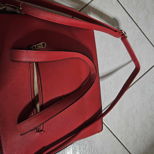 Shoulder bag used, red