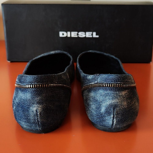 Diesel Falky denim indigo ballerinas size 40 used
