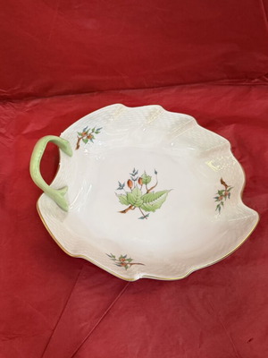 Herend basket porcelain decoration 19x18 cm