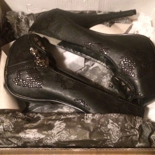 NEW ΙRON FIST PEEP TOE STILETTO PUNK/BIKER/GOTH ΠΛΑΤΦΟΡΜΑ No37
