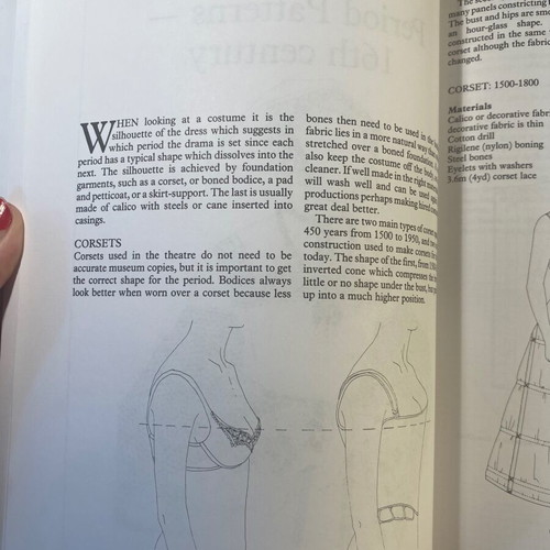 Period Costume for Stage & Screen like new, patterns for women's dresses 1500-1800