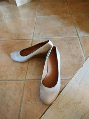 My Way anatomical platform shoes used, beige, size 41