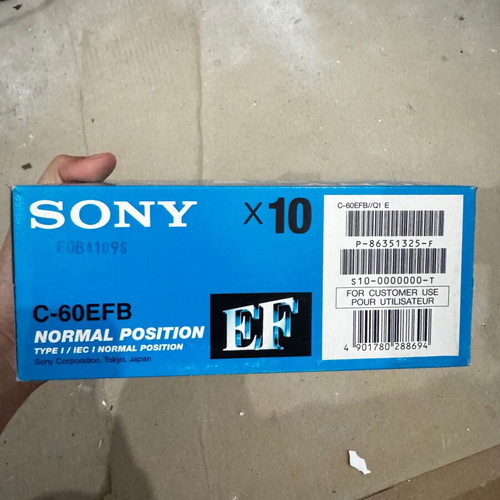 Sony EF 60 audio cassettes new, pack of 10