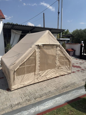 4 Seasons inflatable camping tent with mattress