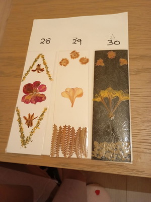 Χειροποίητοι floral σελιδοδείκτες καινούργιοι, σετ 3 τεμαχίων