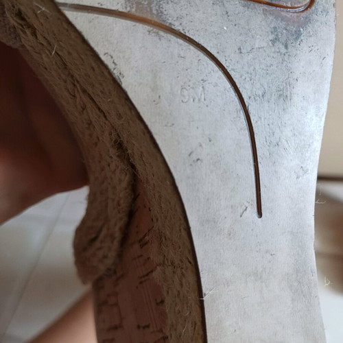 Nine West platform sandals used, size 39, beige