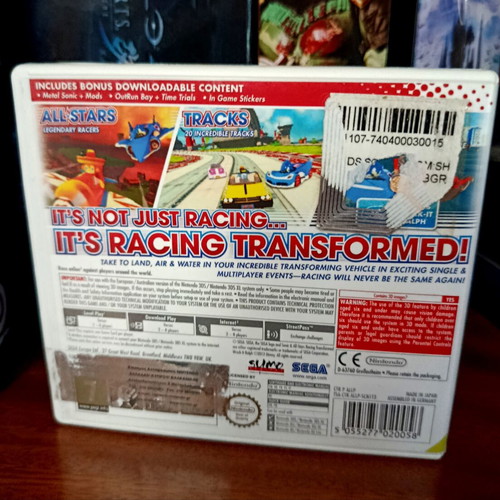 Sonic All Stars Racing Transformed Nintendo 3DS game used, English version