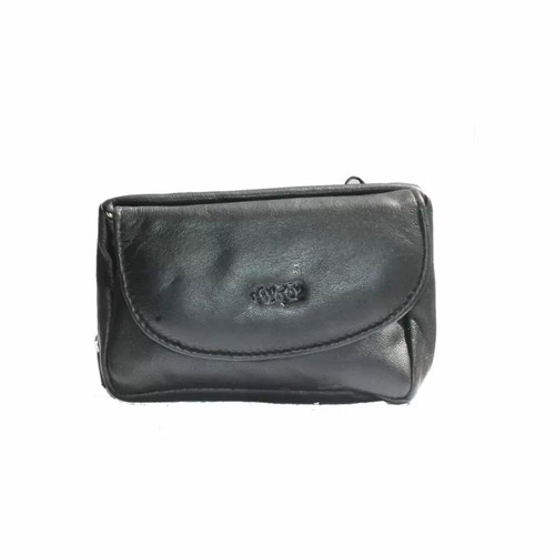 Tip Top leather tobacco pouch black new