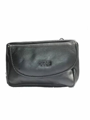Tip Top leather tobacco pouch black new