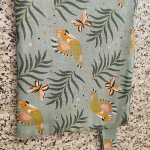 Think Pink handmade toiletry bag new green