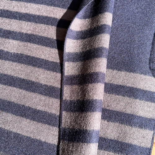 S.Oliver scarf new dark blue with brown stripes unisex