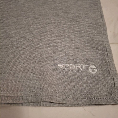 Sport line sleeveless polo shirt gray size M like new