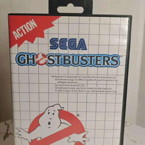 Ghostbusters Sega Master System used classic action game