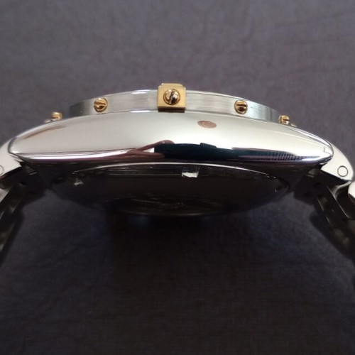 Breitling Chronomat 40mm chronograph watch like new, gold and silver