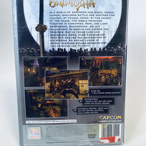 Onimusha Warlords PlayStation 2 game like new, English