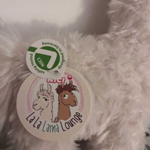 Nici La-La-Lama plush toy new, white, 23cm