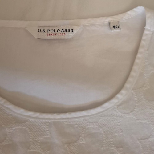 U.S. Polo Assn. white blouse, size L