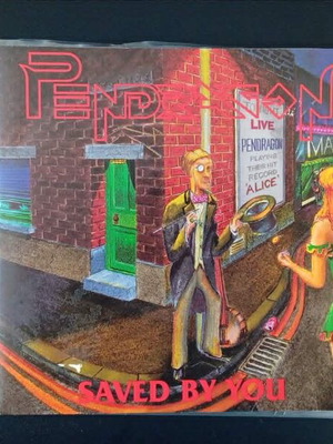 Pendragon Saved By You 7'' vinyl record used, UK prog rock