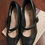 Γόβες Μπαρέτα Clarks γνήσιο δέρμα μαύρες σαν καινούργιες, νούμερο 39