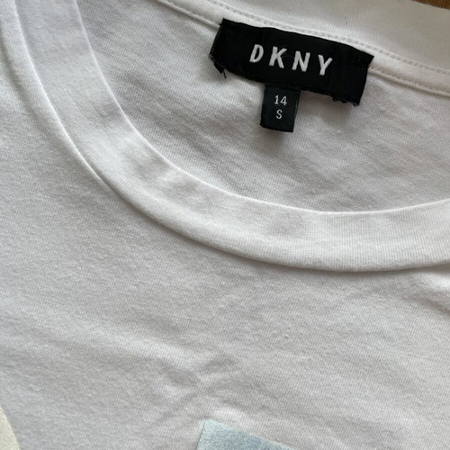DKNY dress like new, women's S, white multicolor
