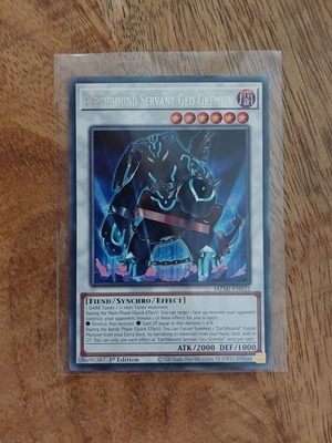Yu-Gi-Oh Card Earthbound Servant Geo Gremlin 1st Edition near mint