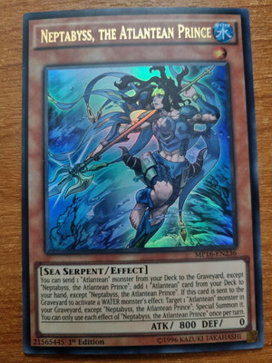 Neptabyss The Atlantean Prince MP16 near mint, Ultra Rare 1st edition