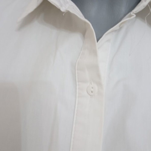 Zara women's long white shirt used, size M