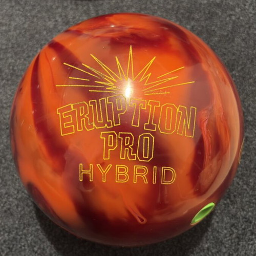 Bowling ball Eruption Pro Hybrid like new with holes