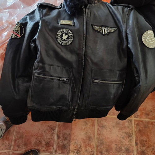 Harley Davidson leather jacket retro new unworn