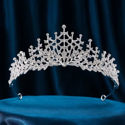 Bridal Tiara with Crystal Rhinestones Model 87 New